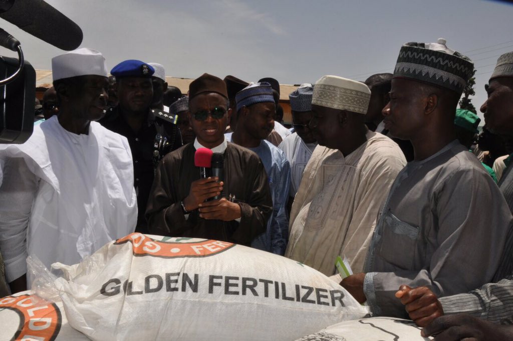 El-Rufai launches N4,000 Per Bag Kaduna branded fertilizer