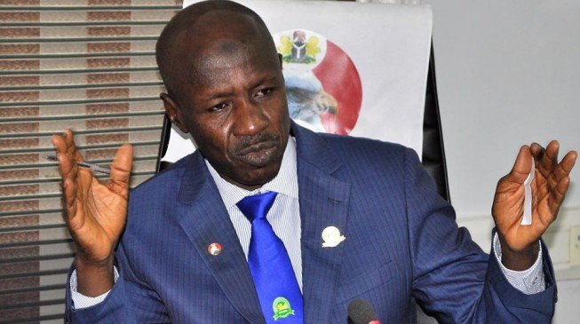 BREAKING: Buhari reportedly suspends Magu as EFCC acting Chairman