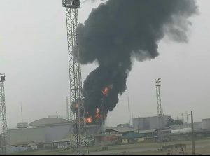 Fire guts Oando tank farm in Lagos