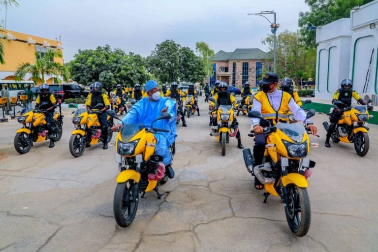 Ganduje inaugurates 25 power bikes to control traffic