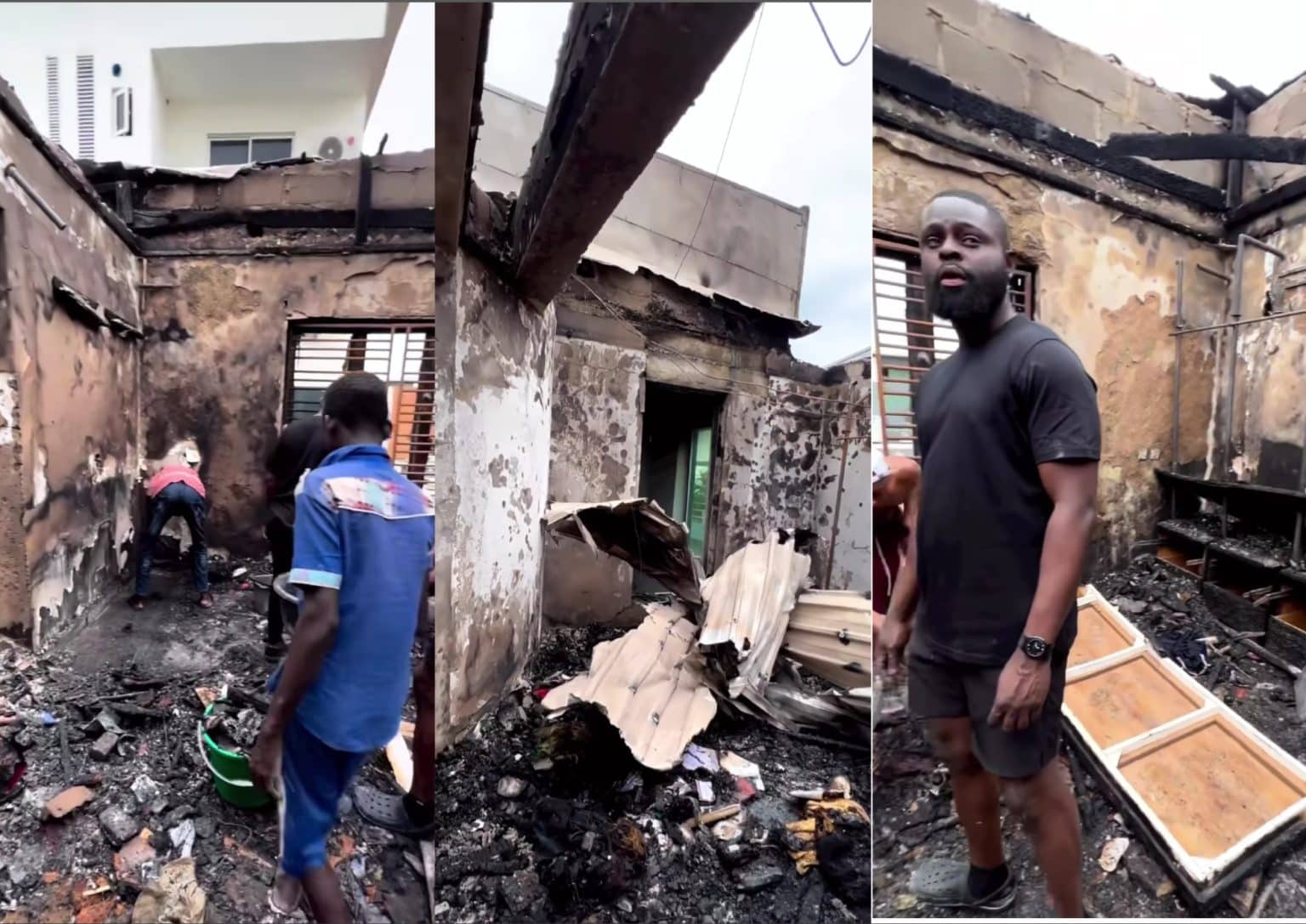 AY Comedian’s Lekki Home Devastated by Fire; Family Safe
