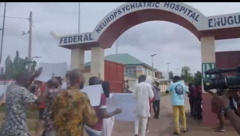 Enugu Federal Neuropsychiatric Hospital workers disown protest, blame CSO
