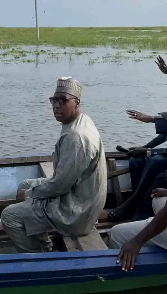 Zulum in Dikwa, assesses impact of devastating floods