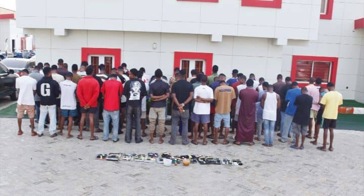 EFCC Busts Yahoo-Boys Hideout in Offa, Arrests 55